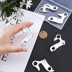 5種類のスタイルのアルミ製テールフック5個  可変速フック  自転車アクセサリー  銀  1個/スタイル&nbsp;FIND-FH0002-01