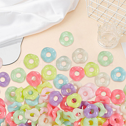 200pcs perles européennes acryliques opaques&nbsp;MACR-PA0001-90