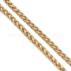 Изготовление браслета из нержавеющей стали 304 с цепочкой из пшеницы&nbsp;AJEW-JB01472