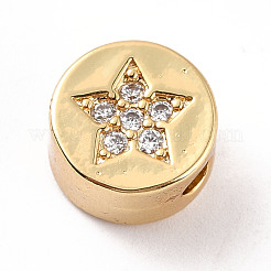 Стойки обшивки латунь микро проложить кубического циркония бусы ZIRC-C0.35-20G