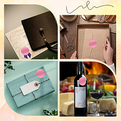 Бумажные самоклеящиеся пустые наклейки с зубчатыми краями DIY-WH0504-151G