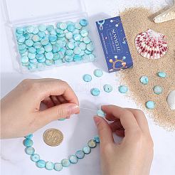 4 нити нити бусины из пресноводных ракушек SHEL-SC0001-48