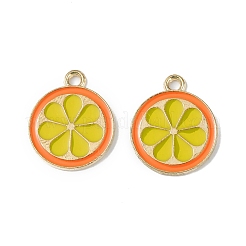 Подвески из эмалевого сплава легкого золота&nbsp;ENAM-F145-02G-02