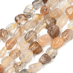 Нити бусин из натурального рутилированного кварца&nbsp;G-Z126-A02