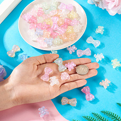 63 шт. 2 вида светящихся прозрачных акриловых бусин MACR-TA0002-22