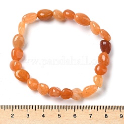 Браслеты из натуральных красных бусин авантюрина для мужчин и женщин&nbsp;LS-BJEW-I320-01A