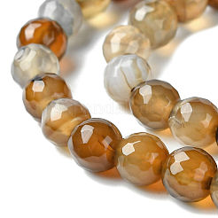Естественно агат круглых бусин прядь&nbsp;G-L084-6mm-04
