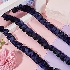10ヤードポリエステルレースリボン  洋服アクセサリー用  ブラック  1インチ（25mm）&nbsp;OCOR-TA0004-26F