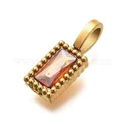 Подвески из нержавеющей стали 304 со стразами&nbsp;STAS-M109-04G