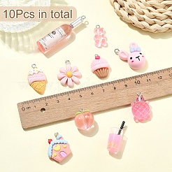 10шт 10 стиля подвески из смолы&nbsp;RESI-YW0003-31