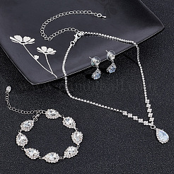 Набор украшений из хрусталя и горного хрусталя SJEW-GO0001-01