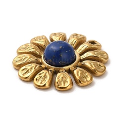 Gefärbte natürliche Lapislazuli-Blumenanhänger&nbsp;STAS-R009-05G-02