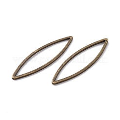 真鍮製フレームコネクター  馬の目  アンティークブロンズ  28x8x0.8mm  内径：6.5x25mm&nbsp;KK-WH0079-38B-AB