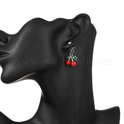 Серьги-гвоздики с эмалью из вишневого сплава&nbsp;EJEW-JE06633