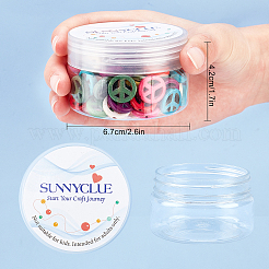 100 шт. синтетические бирюзовые бусины в виде знака мира&nbsp;DIY-SC0015-52