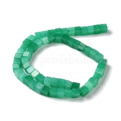 Gefärbt natürlichen weißen Jade Perlen Stränge&nbsp;G-Q008-C01-01C