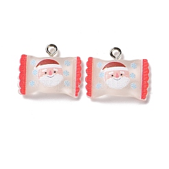 Pendentifs en résine transparente sur le thème de noël&nbsp;RESI-E022-01P-02