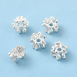 Gestell aus Messing mit klarem Mikropavé in Kleeblattform aus Zirkonia&nbsp;KK-D075-04S