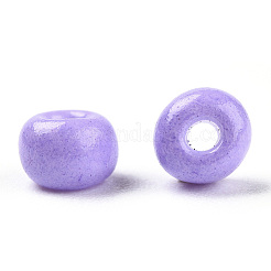 Непрозрачные и прозрачные внутренние цвета 6/0 стеклянный бисер&nbsp;SEED-F004-4mm-03