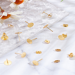 20 шт. фурнитура для сережек-гвоздиков из нержавеющей стали 304&nbsp;STAS-LP0001-87