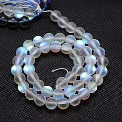 Fili di perline moonstone sintetico &nbsp;G-G585-10mm-02