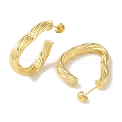 Серьги-гвоздики из латуни с треугольным покрытием&nbsp;EJEW-P272-06G