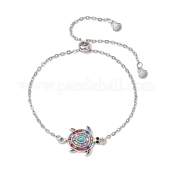 Браслеты с подвесками и морскими черепахами BJEW-JB11702-02