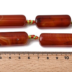 Натуральный красный агат бисер нитей&nbsp;G-H342-B01-01