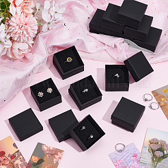 100 шт. квадратные бумажные коробки для хранения колец&nbsp;CON-NB0002-41