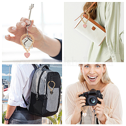 9шт 3 цвета сплава эмали кулон украшения HJEW-GL0001-16