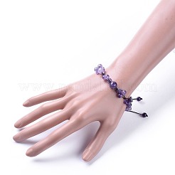 Nylon regolabile bracciali intrecciati cavo di perline&nbsp;BJEW-JB04602-01