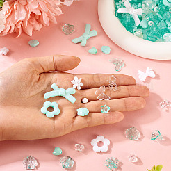 100 г прозрачных и непрозрачных акриловых бусин&nbsp;TACR-TA0001-57C