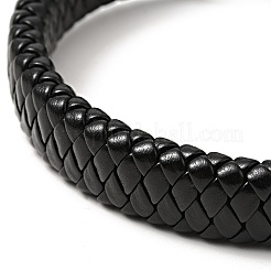 Bracelet cordon tressé imitation cuir pu&nbsp;BJEW-E009-10AS