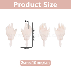 2 set modello di palma in plastica&nbsp;DIY-DC0004-35B