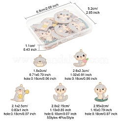 20шт 5 стиля подвески из сплава с эмалью&nbsp;ENAM-FS0003-12