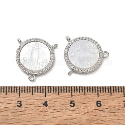 Liens de composant de lustre en laiton zircon cubique micro pavé clair&nbsp;CU-CBA5585-03P-02