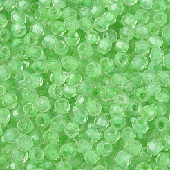 Transparente innenfarbene Glas-Saatperlen&nbsp;SEED-T007-20A-03