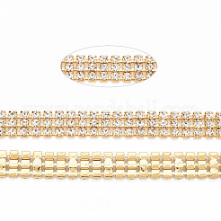 Chaînes de strass en laiton galvanisé&nbsp;CD-TAC0005-01G