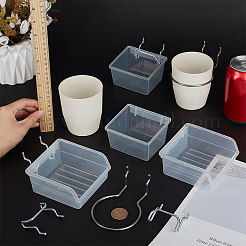 15 set 3 stili 201 ganci appendiabiti in acciaio inossidabile e ferro&nbsp;AJEW-FG0004-61