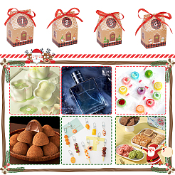 Рождественские картонные коробки для конфет CON-WH0086-040