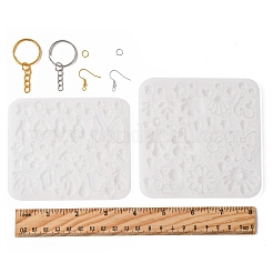 Наборы для изготовления силиконовых форм для подвески-цветка-листа своими руками&nbsp;DIY-FS0010-03