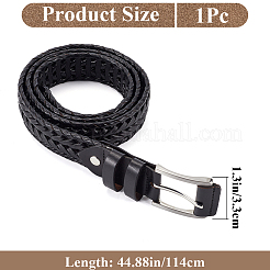 Cinture a catena in similpelle intrecciata&nbsp;AJEW-WH20020-053B
