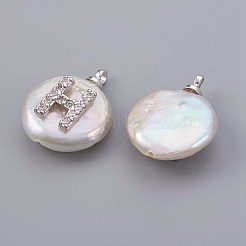 Подвески из натурального пресноводного жемчуга PEAR-F008-30P-H