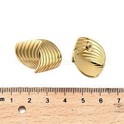 Серьги-гвоздики из нержавеющей стали 304&nbsp;EJEW-Q040-02B-G