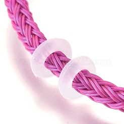 Geflochtener Edelstahldraht Armbänder im europäischen Stil&nbsp;AJEW-D047-02A-G