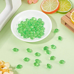 50pcs perles acryliques transparentes&nbsp;TACR-TADJ0001-01B