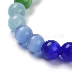 Bracciali con ciondoli elasticizzati in resina orso&nbsp;BJEW-JB06271-03