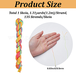 1 Strang 6-fädiges Polyester-Stickgarn&nbsp;OCOR-CY0003-32A