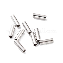 Perline distanziatrici in argento sterling rodiato anti-ossidazione 925 tubo&nbsp;STER-Z006-02B-P