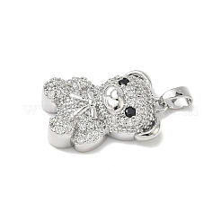 Латунные микро проложить кубического циркония подвески KK-L254-02P